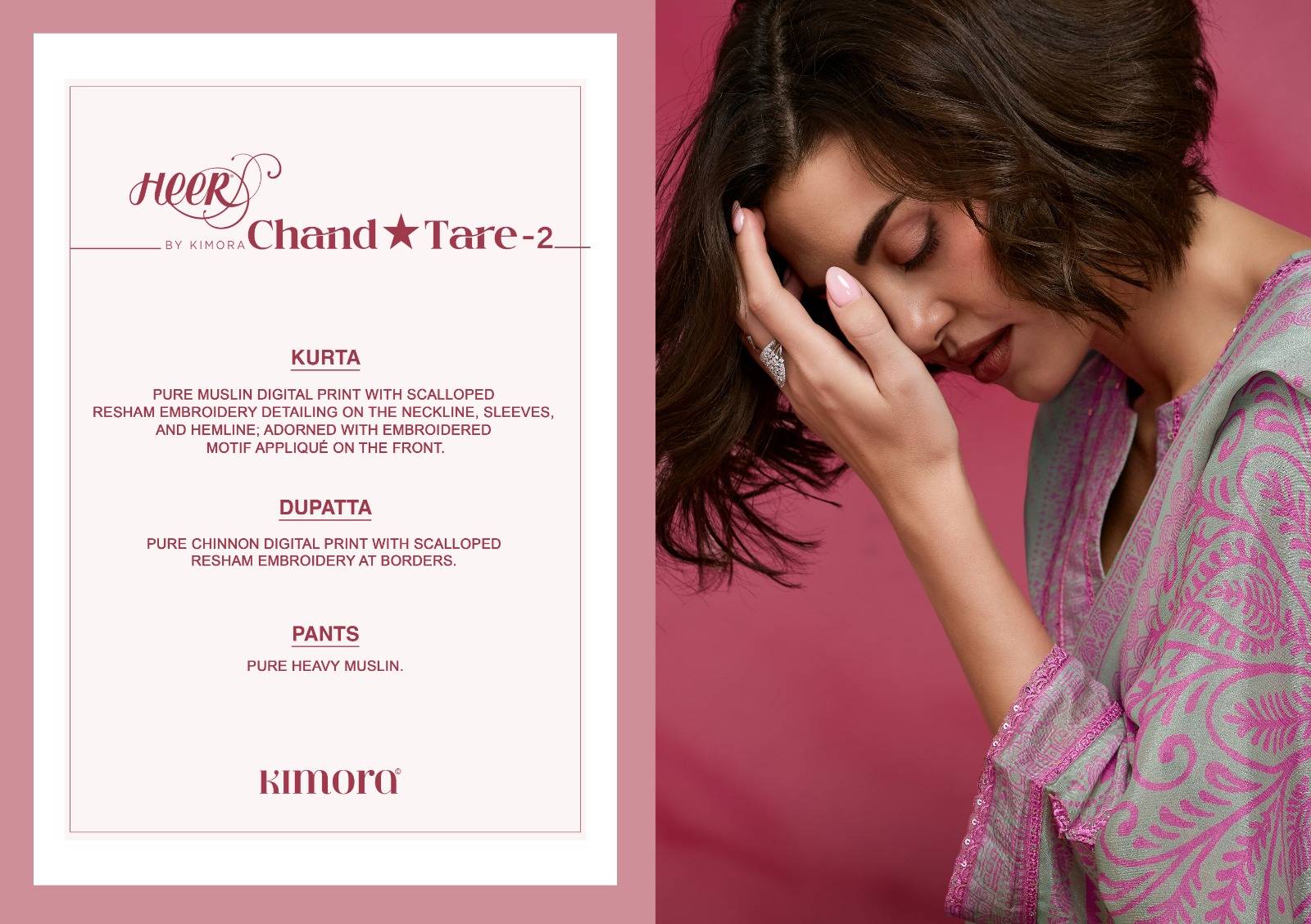 CHAND TARE VOL 2 By Kimora suit 0131 To 0136 Series Stylish Beautiful Colourful Muslin Dresses At Wholesale Price